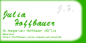 julia hoffbauer business card